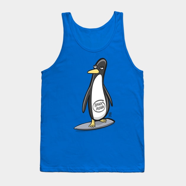 Linux Inside Surf Tank Top by oscarsanchez